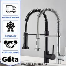 Torneira Cozinha Gourmet Inox Luxo AGUA FRIA