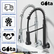 Torneira De Cozinha Gourmet Para Parede Água Fria