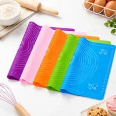 Tapete Tábua Culinária De Silicone Antiaderente Para Abrir Massa 50x40