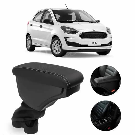 Apoio de Braço Ford Ka e Ka+ 2015 a 2021 Console Central C/ Porta Objetos Premium Fácil Encaixe