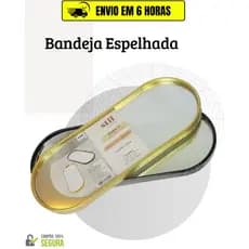 Bandeja Espelhada Luxo Banheiro Lavabo Bandeja Decorativa Multiuso