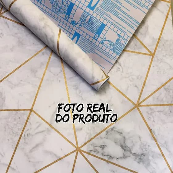Papel de Parede zara linha gold 5 METROS x 45CM Adesivo Autocolante para Sala, Quarto