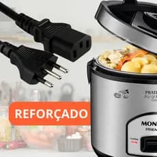 Tomada Para Panela Elétrica 3 Pinos 10A 1,5m Cabos Fio de Energia Cabo de Força Panela de Arroz