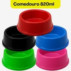 Comedouro Cachorro Gato Pets 820ml Comedor para Cães Vasilha Cachorro Bebedouro Tradicional