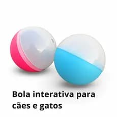 Brinquedo Pet Bola Interativa com Dispenser de Petiscos para Cães e Gatos 2 ou 1 Unidades brinquedos