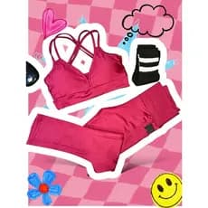 conjunto academia fitness suplex 320 super confortável com bolso+mimo