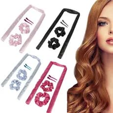 Modelador de Cachos e Ondas em Cetim (heatless curls)  - Cachos Sem Calor e sem Danos com Bag de Cetim LA