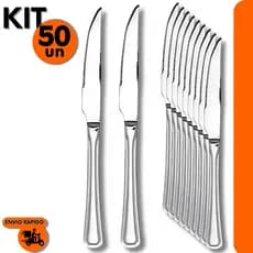 Kit 50 Facas de Mesa para Jantar Bar Casa e Restaurante