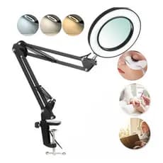 Lupa Luminária Led Estética Com Braço Articulável Bivolt Ring Light