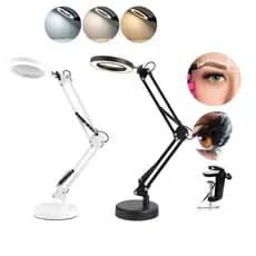 Luminária de Mesa Articulada Led Ring Light Lupa Garra Mesa Base