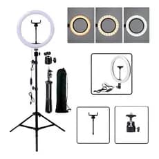 Ring Ligth Anel Luz 26cm Fotos Make Com Tripé 2.1 Iluminador 10 polegadas