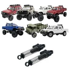Amortecedores de metal Funien para carros RC da série WPL B14 B24 B16 B36 Choques de atualização Offroad Suspensão de