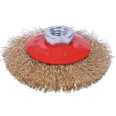 Escova Aço Carbono Tipo Circular Ondulada 100mm MTX-746089