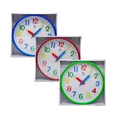 RELOGIO DE PAREDE EDUCATIVO REDONDO 25CM GB8004