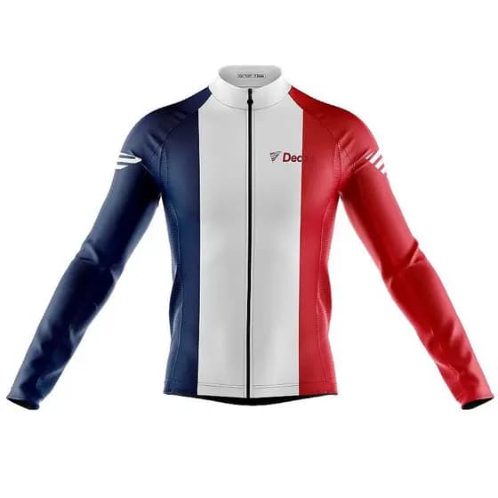 Camisa Ciclismo Coleção Decole Copa França Manga Longa Uv Bike Fitness