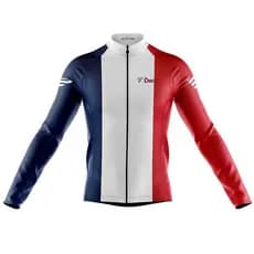 Camisa Ciclismo Coleção Decole Copa França Manga Longa Uv Bike Fitness