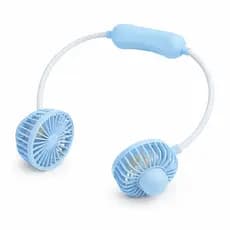 Ventilador de Pescoço Portátil Recarregável Flexível USB na cor Azul, Ref.: TAUSM-A5002