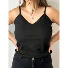 Regata Suede Blusa Feminina Alça Regulável Moda Blogueira