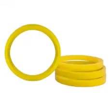 Jogo 4 Anel Centralizador Amarelo Fiat 71,90mm Amarelo Lp