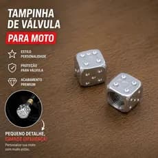 Tampinha De Valvula De Moto Formato De Dado De Metal LP STORE