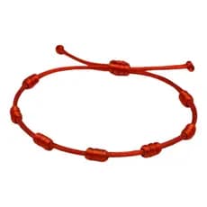 Pulseira 7 Nós Vermelha Original • Proteção • Ajustável • Masculina e Feminina Lp Store