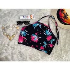 Cropped Biquíni AVULSO (COM FORRO)De Amarrar No Pescoço 36 ao 56 /  Roupa De Praia Feminina