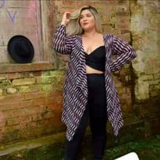 kimono Cardigã feminino plus size veste 46 ao 54 evangélico