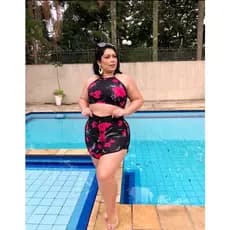 SHORT FEMININO M/G/GG/G1/G2 36 ao 56 SAIDA DE PRAIA  (BERMUDA) SHORT FLORIDO M AO G2