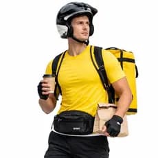 Bolsa Transversal Pochete Esportiva Masculina De Cintura  Impermeável Multiuso Motoqueiro