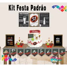 Festa Boteco 51 Kit Festa para Decoração de Aniversário Padrão  uma boa ideia