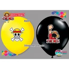 Festa One PIece  Adesivo para bexiga balão ou Bubble para decoração de Aniversário Envio Rápido