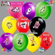 Grupo dos Rosas Festa Adesivo para Bexiga Balão Bubble para Decoração de Aniversário Envio Rápido