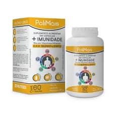 Polimais + Imunidade Vitaminas Cdzse C/60 Cápsulas Nutriex