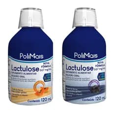 Polimais Lactulose 667mg – Regulador Intestinal com Fibras 120ml