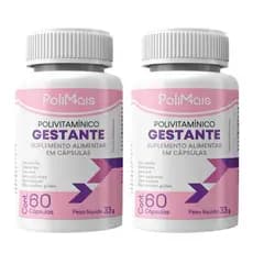 Kit 2 Polivitamínico Polimais Gestante 120 Cápisulas Nutriex