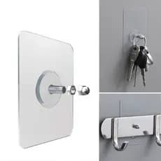 Kit Ate 30 Gancho De Parede Adesivo Multiuso Para Pendurar Quadros Utensílios Parafuso Sem Furo