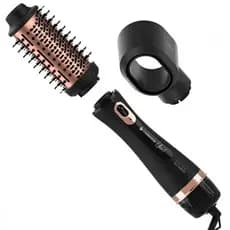 Escova Secadora Esc-800 Modela Alisadora Uau 4 em 1 Cabelo Curtos Longo 1200w Sem Frizz 3 Velocid Iônican Seca - BIVOLT