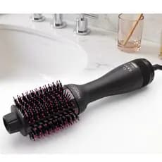 Escova Secadora Alisa Modela Efeito Salão Profissional ou Uso em Casa Sem Frizz Brilho Intenso Ar Frio Quente Potente