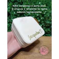 Nomes adesivos termocolantes dourado ou prata personalizado
