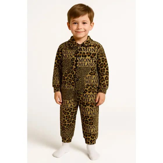 Pijama Infantil Soft Quentinho Inverno  menino  Macacão – Tamanhos 2  4 e 6  Anos (P MG)