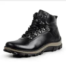 Bota coturno adventure masculina couro macio confortável  718