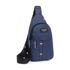 Bolsa Tiracolo Pochete Masculina Transversal Ombro Cor Cinza