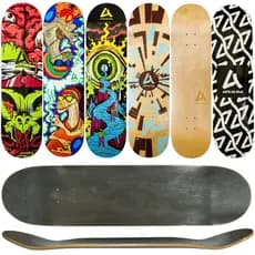 Shape Skate Maple Arte de Rua Concave e Pop Tamanho 8.0 e 8.25 Skateboard Deck