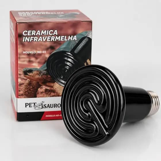 Lâmpada Térmica Cerâmica Luz Noturna Termostato Aquecimento Repteis Aves Terrarios ND-01 110v 220v