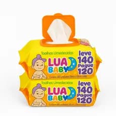 Kit 280 Lenço Umedecido Premium 2 Pacotes Lua Baby Toalha Mimo Presente Bebe e Adulto
