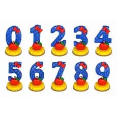 Vela Branca de Neve Aniversário Biscuit Número Decoração Festa Bolo Maçã Laço Princesa Disney