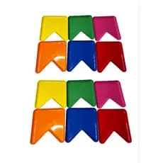 KIT Bandeja Bandeira Bandeirinha Prato Pratinho Plástico 20cm Festa Junina Arraiá São João Decoração Comida