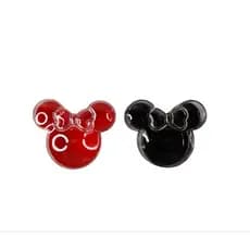 12/24/36 Mickey Minnie Orelha Cabeça Lembrancinha Baleiro Tubete Acrilico Aniversário Decoração Festa Infantil Disney