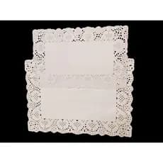 Kit Toalha de Papel Rendada Retangular 19x30cm 25x35cm 30x40cm Doiles Sousplat Descartável Convite Decoração Decupagem