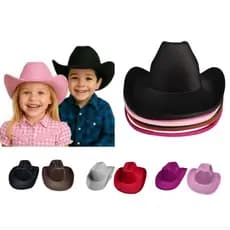 Chapéu de Cowboy Country Infantil Criança Menina Menino Boiadeira Vaqueira Vaqueiro Fantasia Festas Cosplay Ana Castela